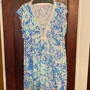 Lilly Pulitzer Fringe detail dress Sz L